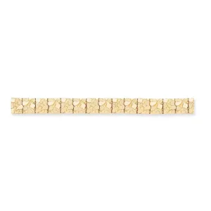 14k Yellow Gold 12.50MM Nugget Bracelet