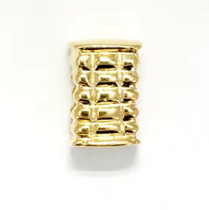 14kt Gold Vermeil Cotton Bale Charm for Slide Charm Bracelet