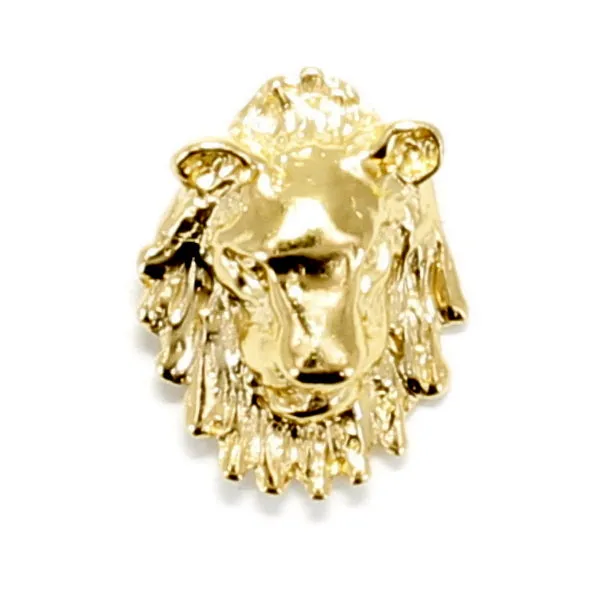 14kt Gold Vermeil Lion Head Tie Tack for man