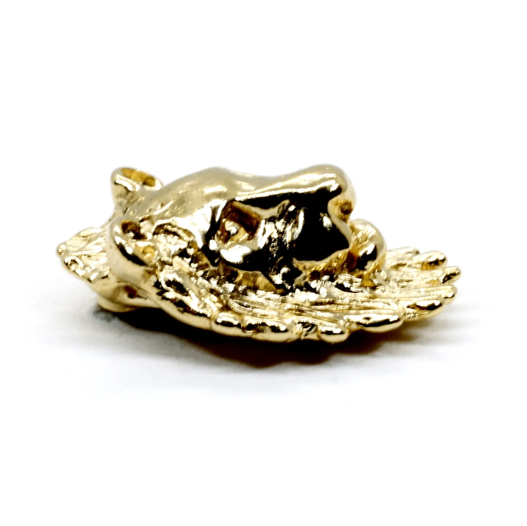 14kt Gold Vermeil Lion Head Tie Tack for man