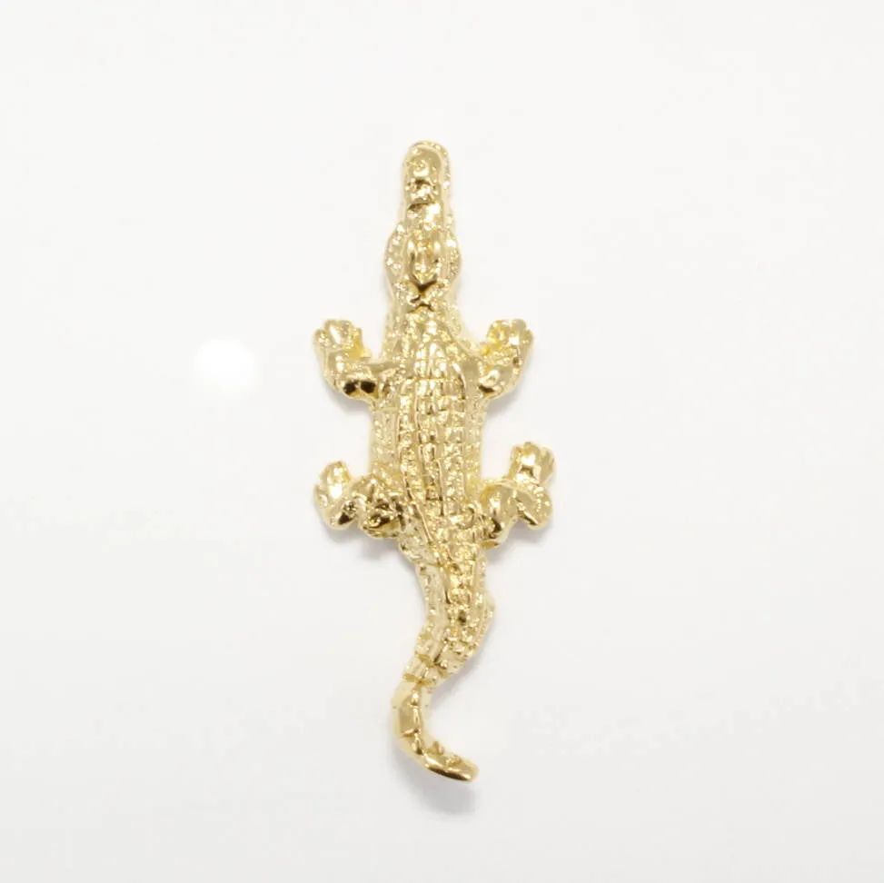 14kt Yellow Gold Vermeil Florida Gator Lover Brooch
