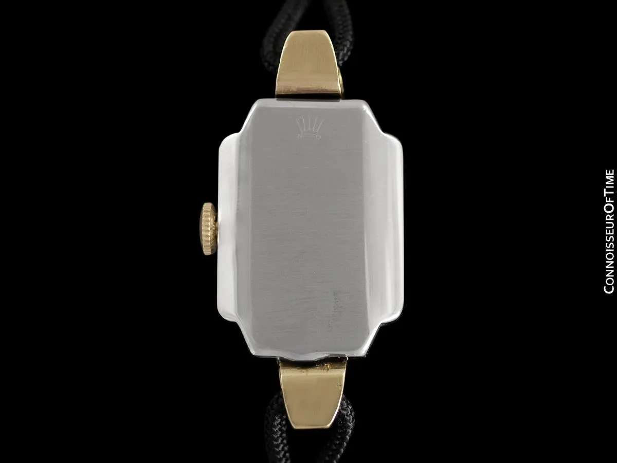 1946 Rolex Vintage Ladies Dress Watch - Two-Tone Stainless Steel & 14K Gold