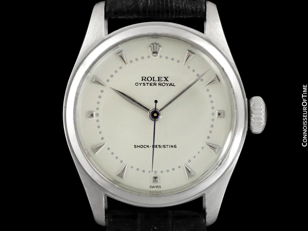 1952 Rolex Oyster Royal Vintage Mens Unisex Uncommon Ref. 6144 Watch - Stainless Steel