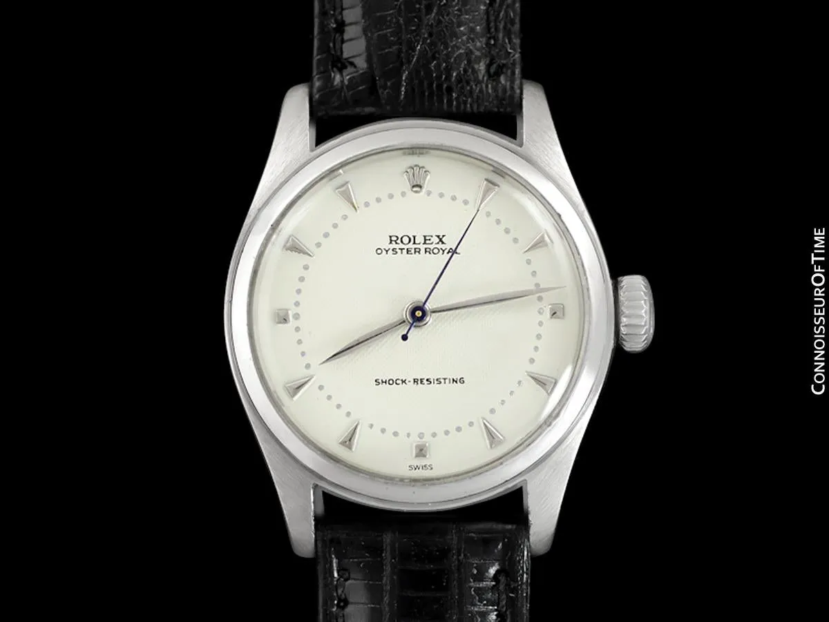 1952 Rolex Oyster Royal Vintage Mens Unisex Uncommon Ref. 6144 Watch - Stainless Steel