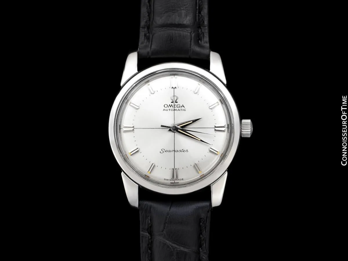 1962 Omega Seamaster Vintage Mens Automatic Cal. 552 Calatrava Watch - Stainless Steel
