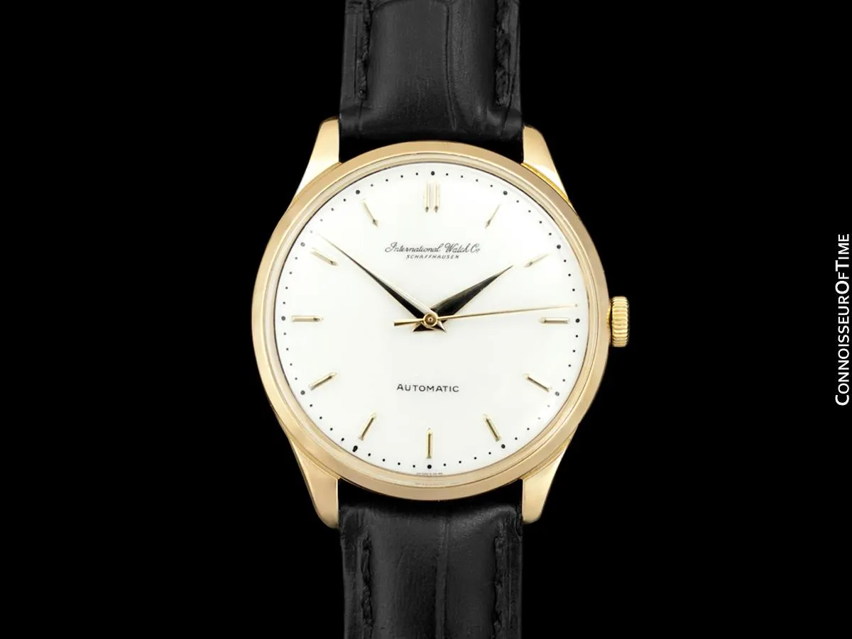 1963 IWC Vintage Mens Full Size Watch, Cal. 853 Automatic - 18K Gold