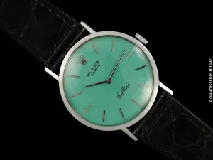 1967 Rolex Cellini Vintage Mens Handwound Ref. 3601 Watch - 18K White Gold