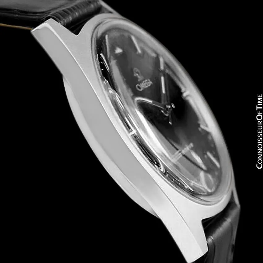 1970 Omega Geneve Vintage Mens Waterproof Style Dress Watch - Stainless Steel