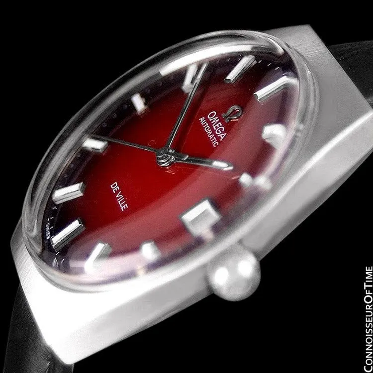 1970's Omega De Ville Vintage Mens Automatic Classic Retro Watch - Stainless Steel