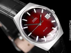 1970's Omega De Ville Vintage Mens Automatic Classic Retro Watch - Stainless Steel
