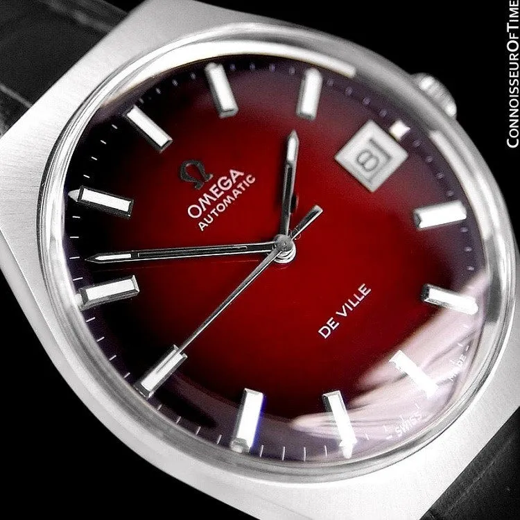 1970's Omega De Ville Vintage Mens Automatic Classic Retro Watch - Stainless Steel