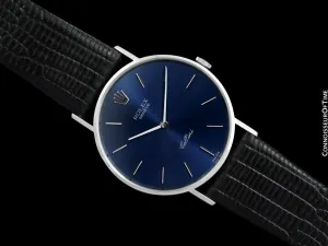 1973 Rolex Cellini Vintage Mens Handwound 18K White Gold Ref. 3833 Watch - Booklets & Tags