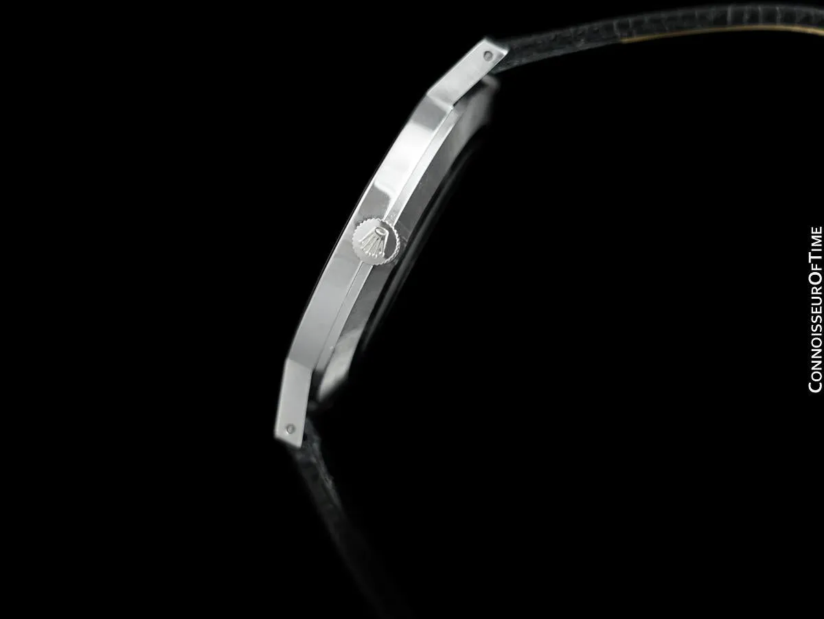 1973 Rolex Cellini Vintage Mens Handwound 18K White Gold Ref. 3833 Watch - Booklets & Tags