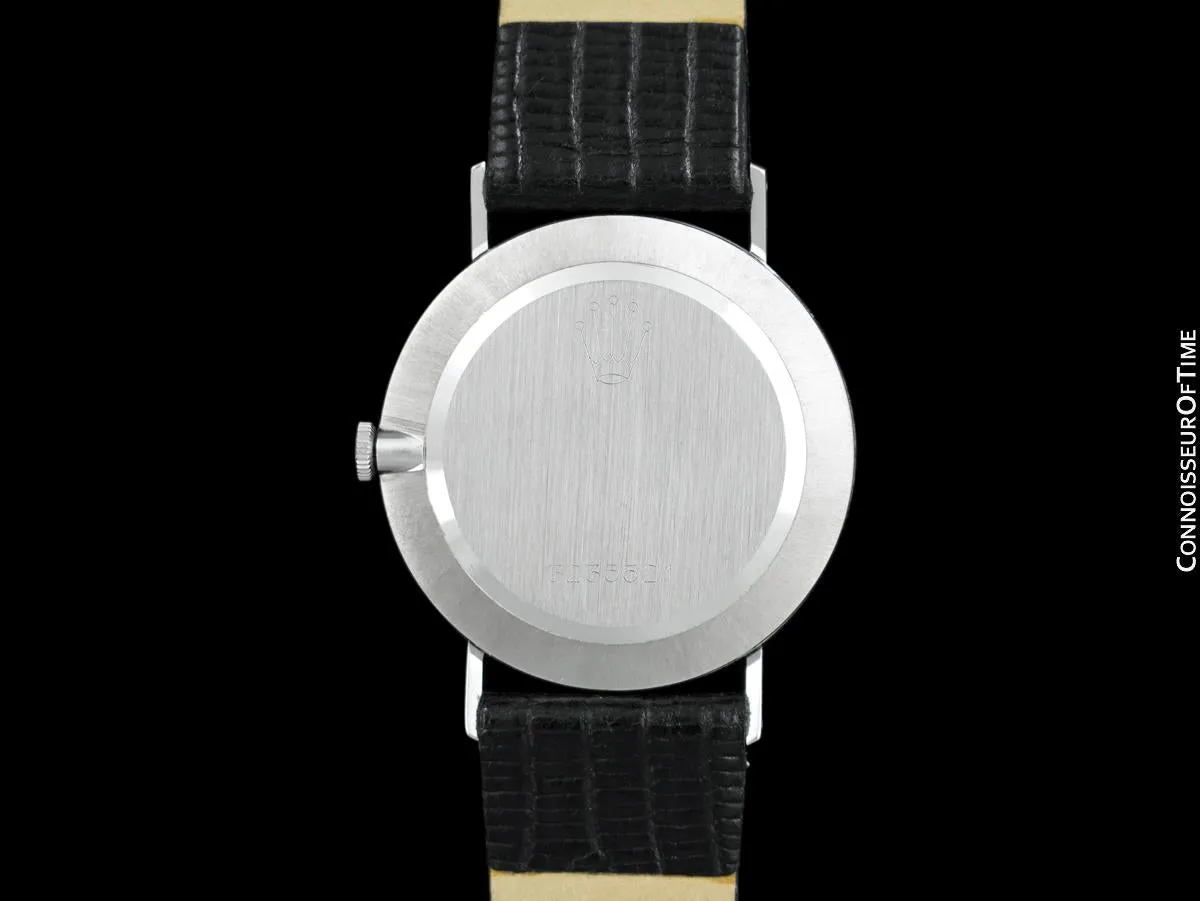 1973 Rolex Cellini Vintage Mens Handwound 18K White Gold Ref. 3833 Watch - Booklets & Tags