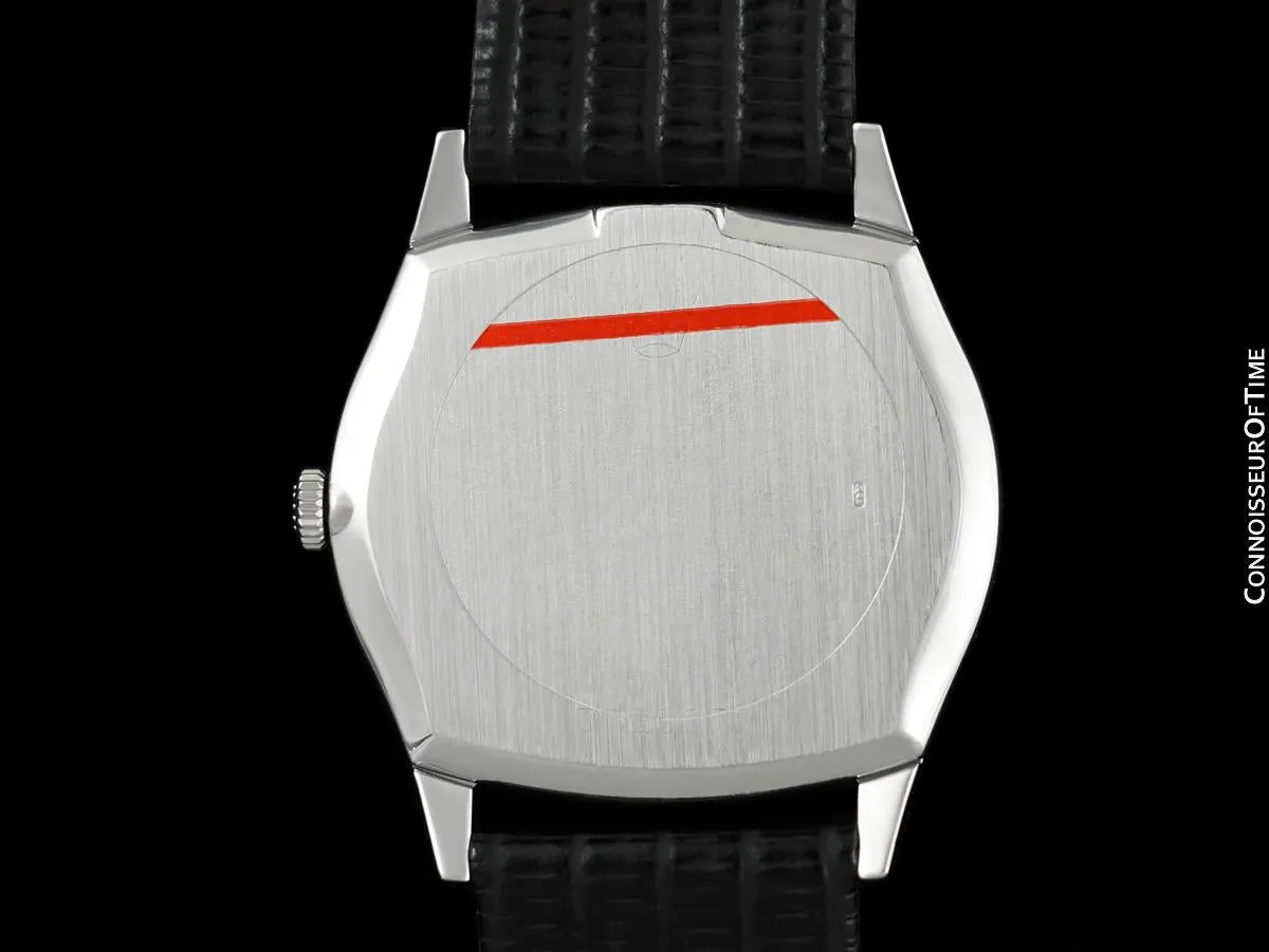1974 Rolex Cellini Vintage Mens Handwound TV Watch with Royal Blue Dial, Ref. 3806 - 18K White Gold