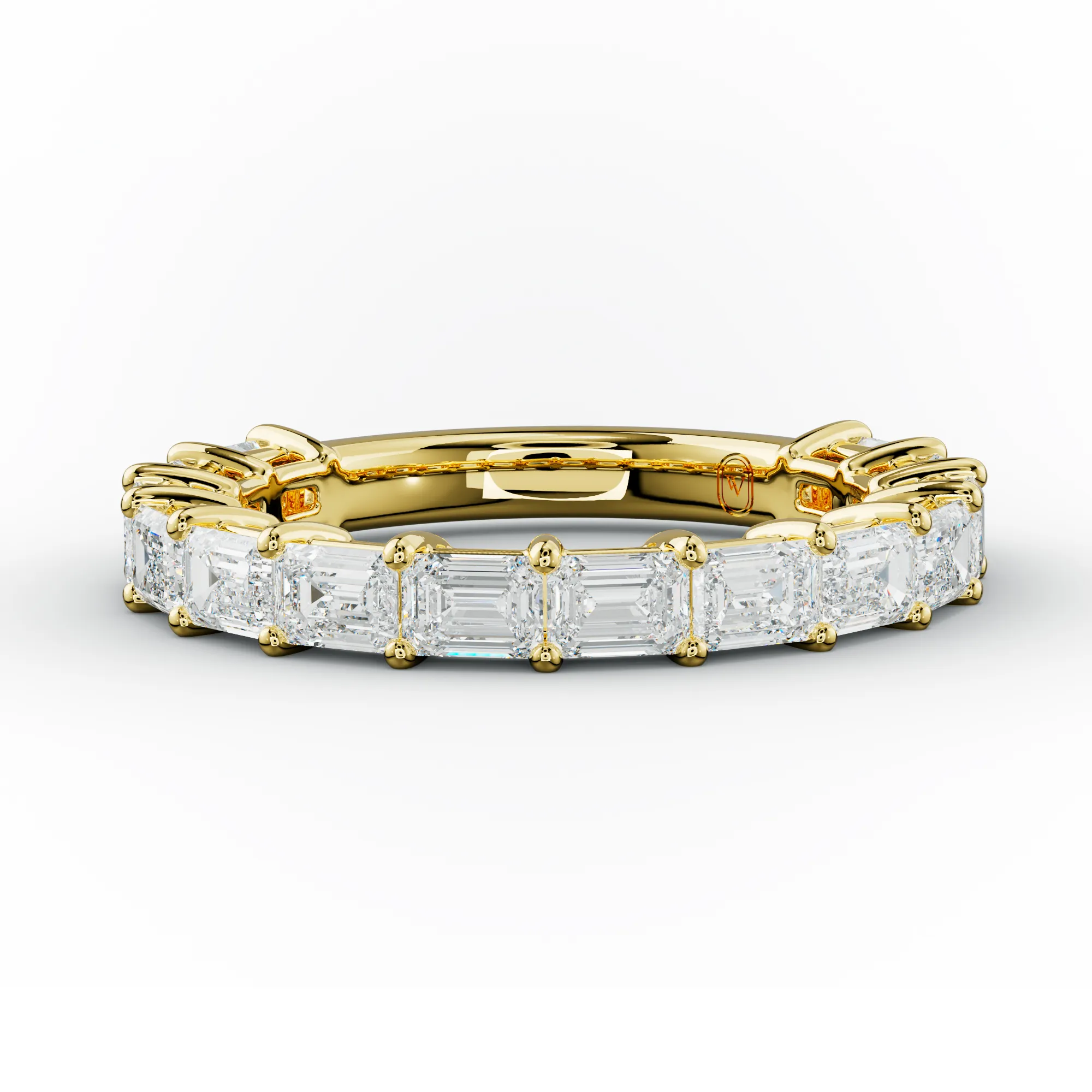 2.0 Carat East West Emerald Cut Diamond Anniversary Band