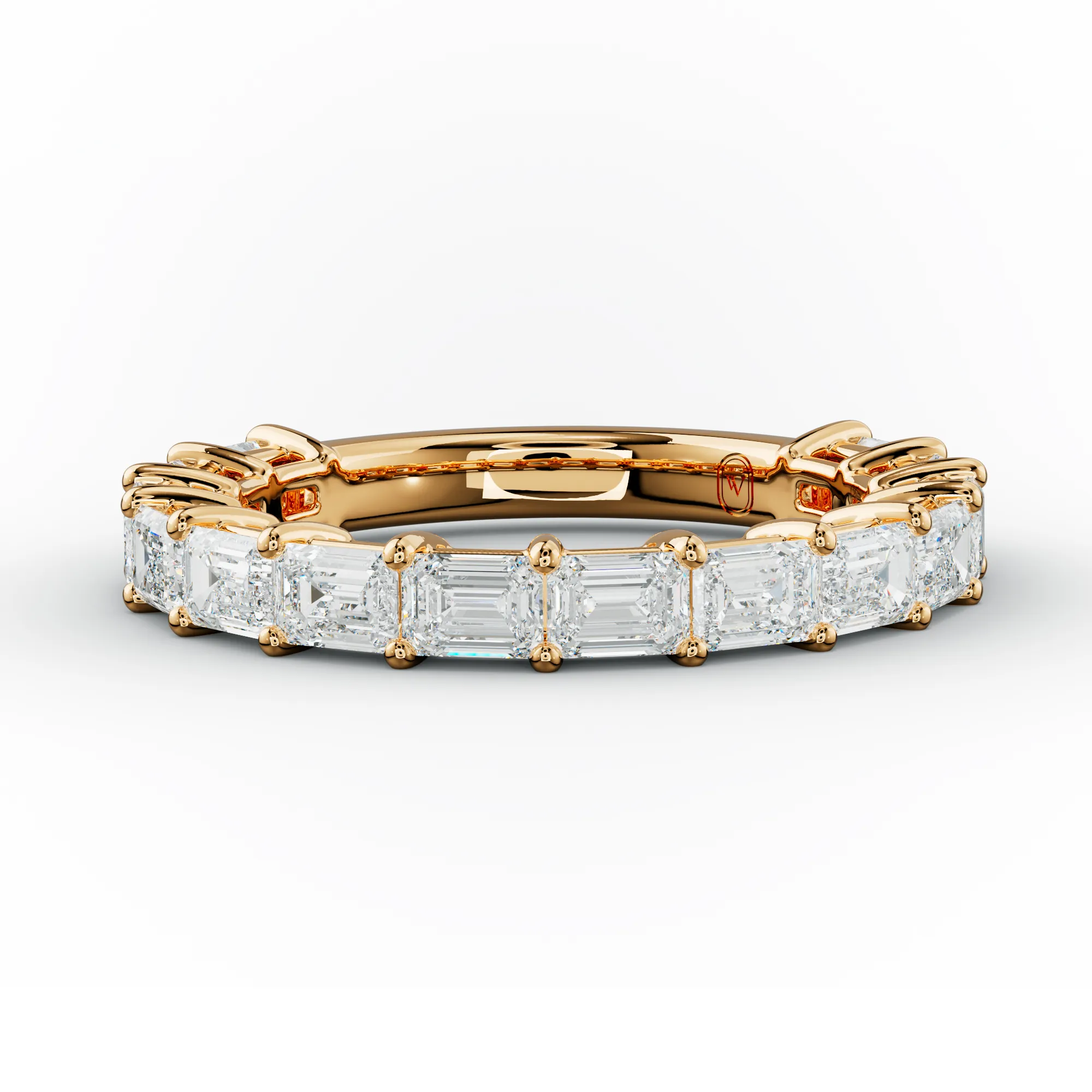 2.0 Carat East West Emerald Cut Diamond Anniversary Band