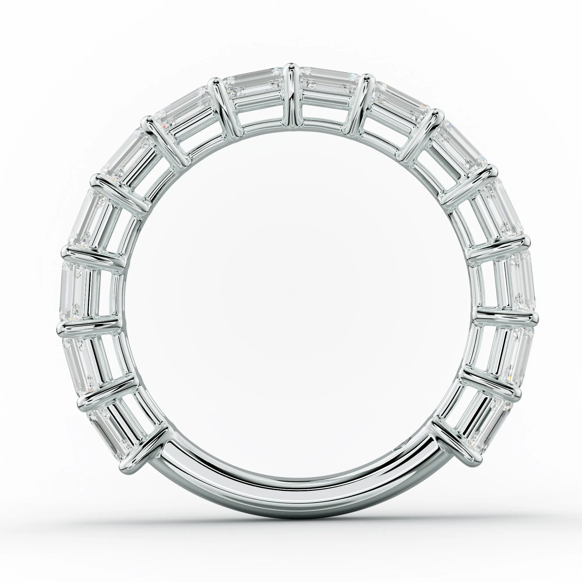 2.0 Carat East West Emerald Cut Diamond Anniversary Band