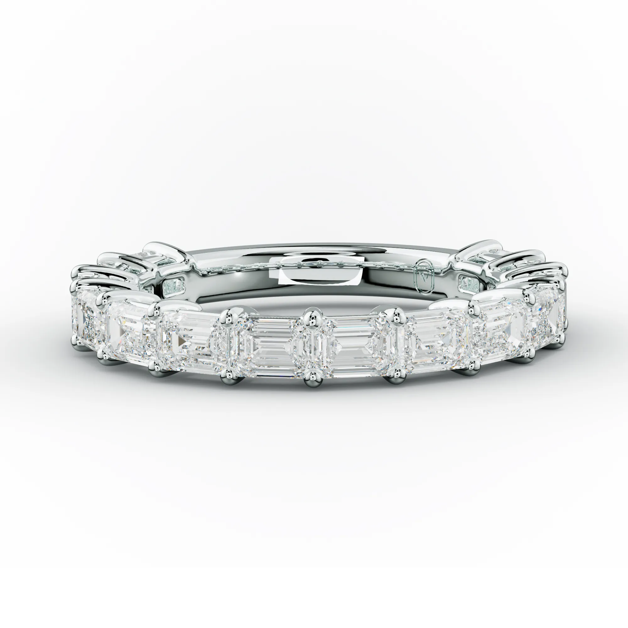 2.0 Carat East West Emerald Cut Diamond Anniversary Band