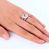 6ct Emerald Cut Luxury Ring - Black Diamonds New York
