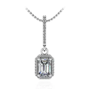 7 Carat Luxury Emerald Natural Earth Mined Diamond Pendant
