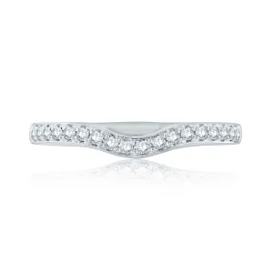 A.Jaffe Classic Contoured Diamond Wedding Band MR1640/14