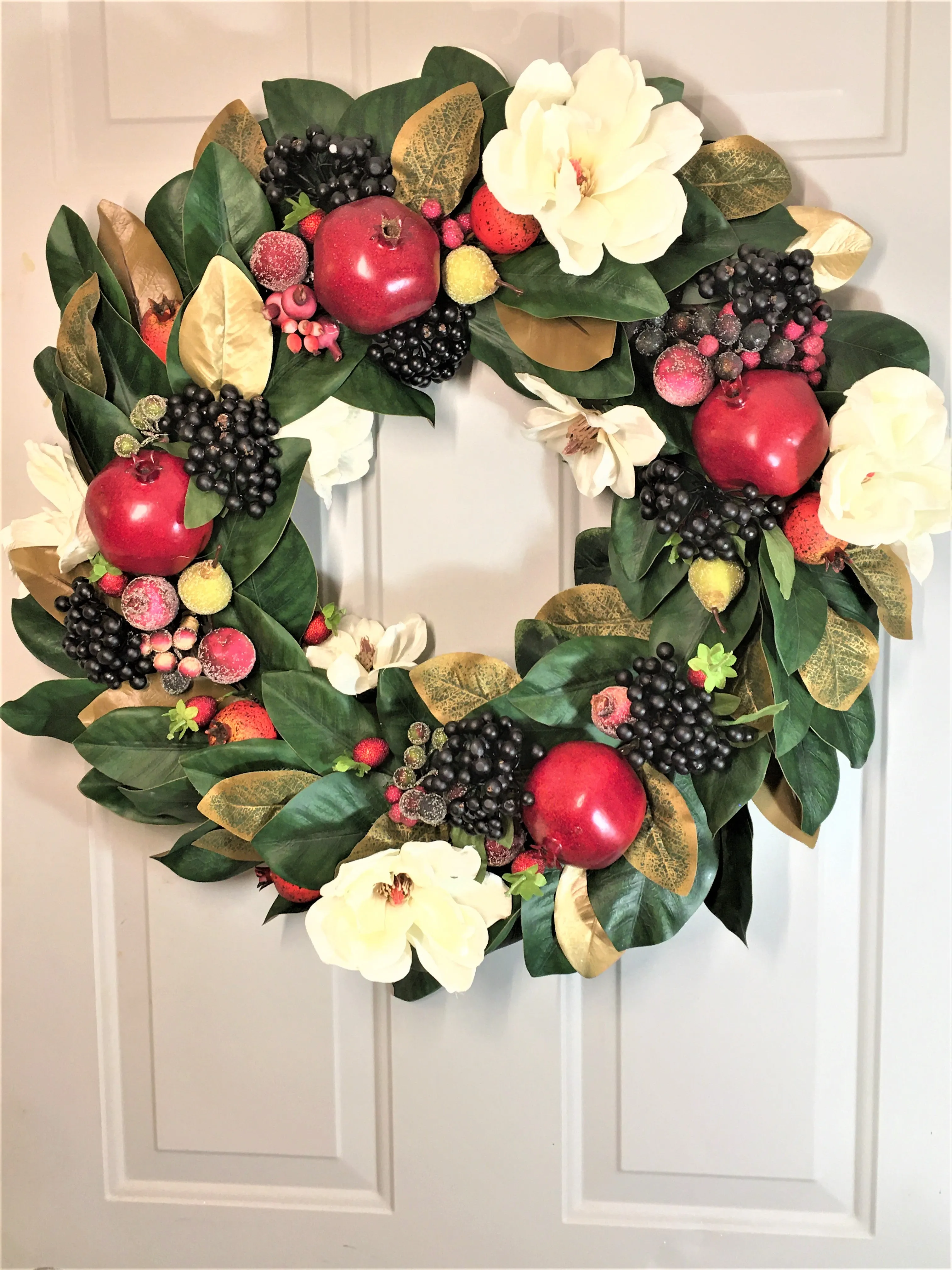 All Seasons Magnolia Wreath 26"