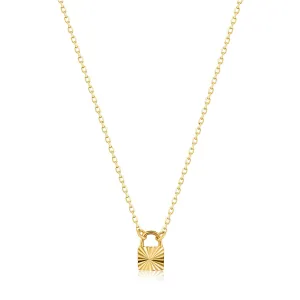 Ania Haie 14kt Gold Padlock Necklace