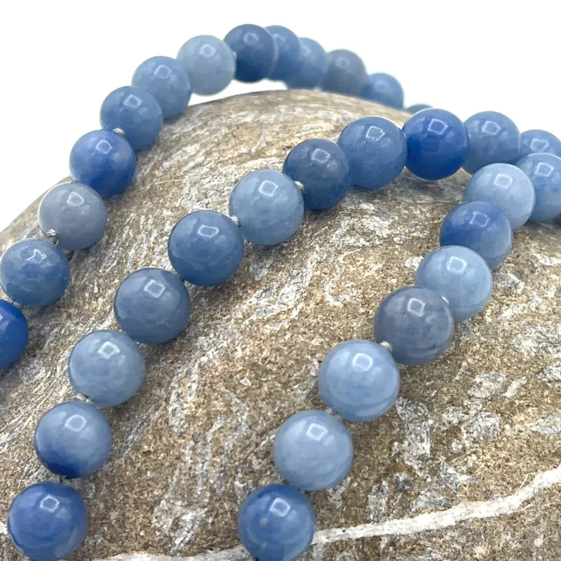 Articulated Fish Blue Aventurine Gemstone Necklace