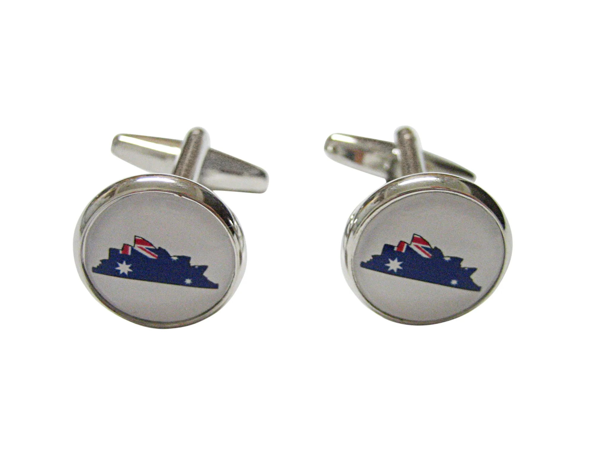 Australia Flag Iconic Opera House Cufflinks
