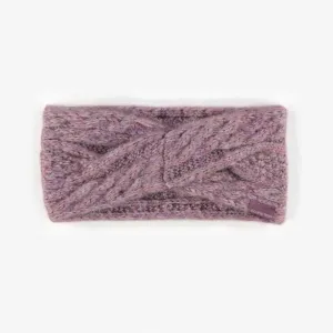 Bandeau mauve pâle en maille, enfant || Light purple knit headband, child