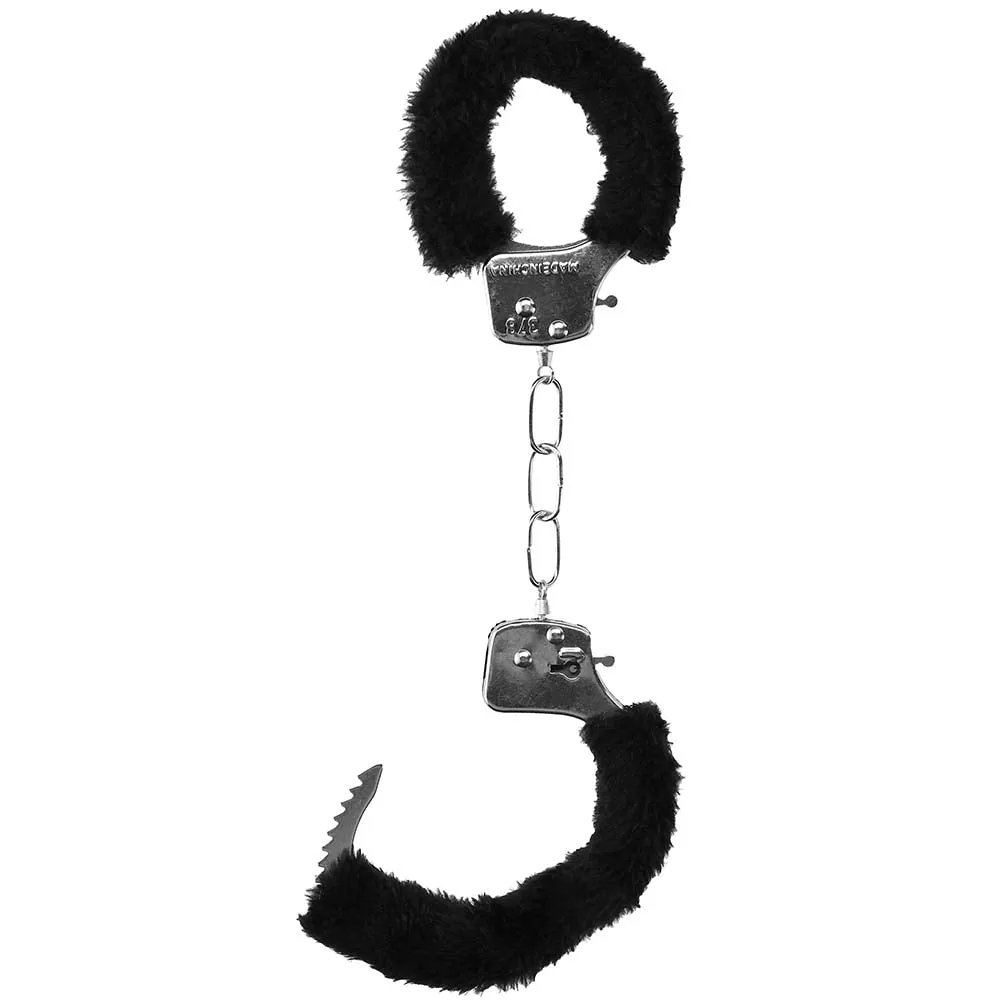 Black & White Beginner's Furry Wrist Cuffs