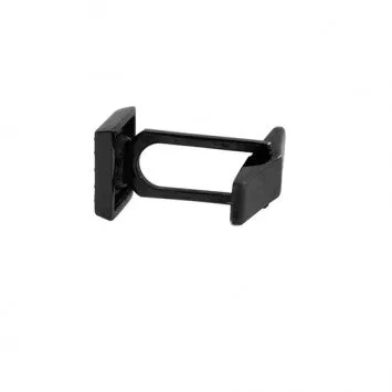 Blackened Silver Emerald Cufflinks Cuadrado