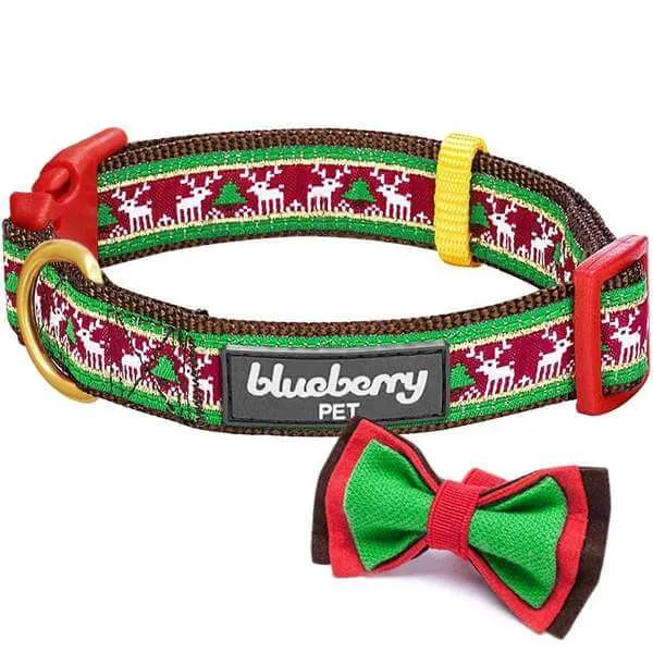 Blueberry Pet Christmas Santa & Reindeer Collar