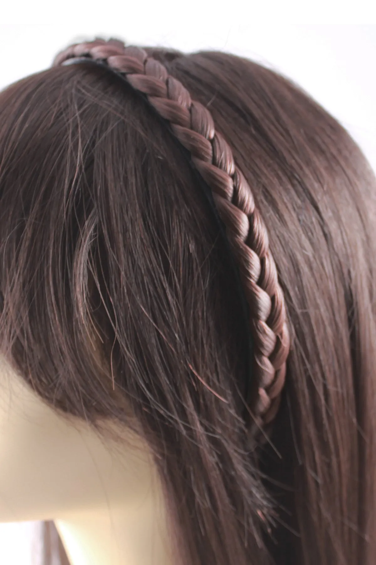 Braided Headband: Light Brown