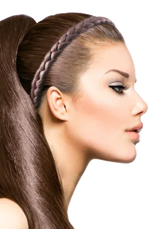 Braided Headband: Light Brown