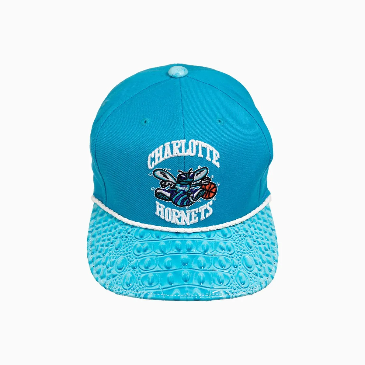 Breyer's Buck 50 Charlotte Hornets Hat With Leather Visor