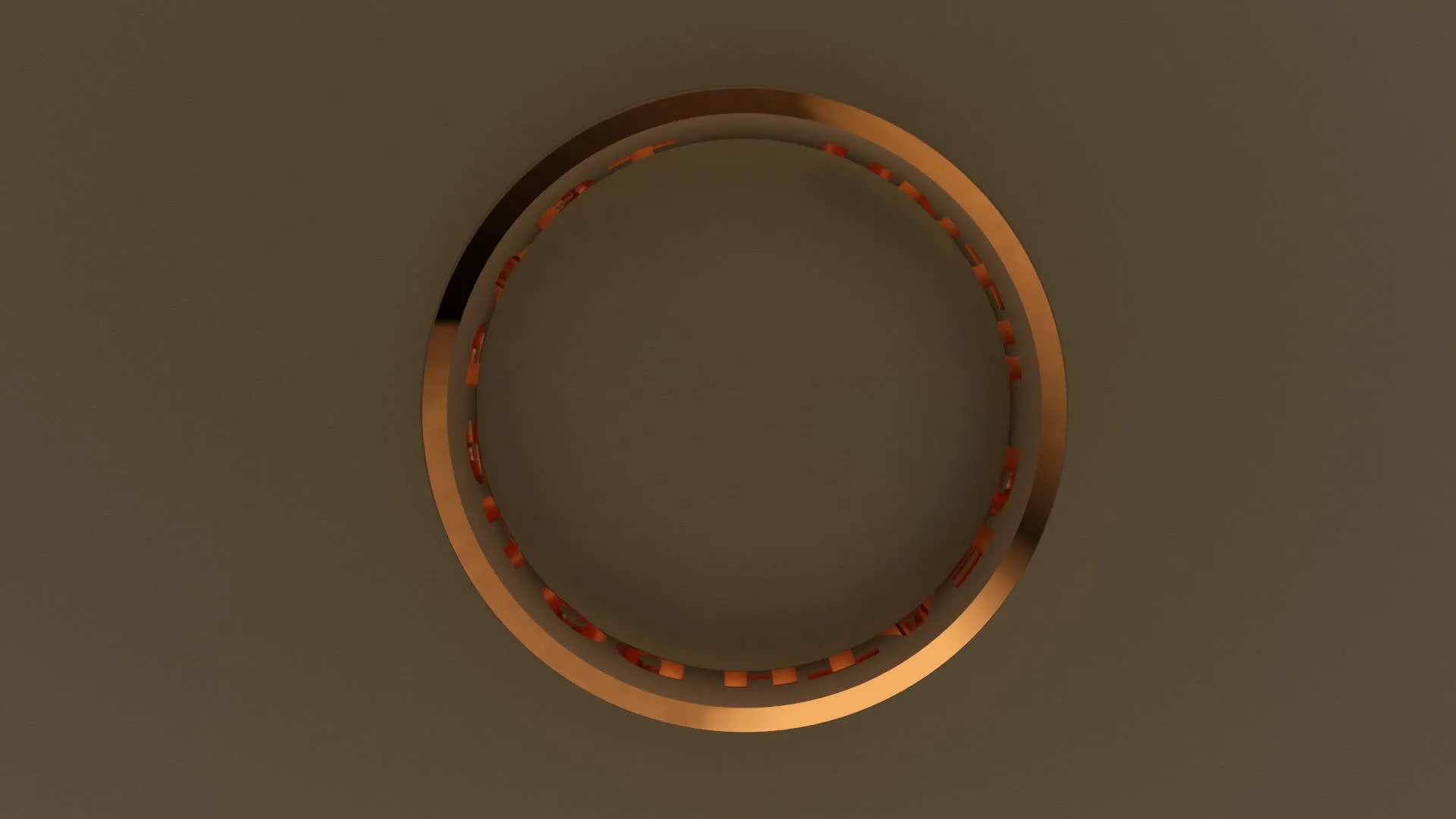 Brushed Rose Gold 6mm Interior Message Wedding Band
