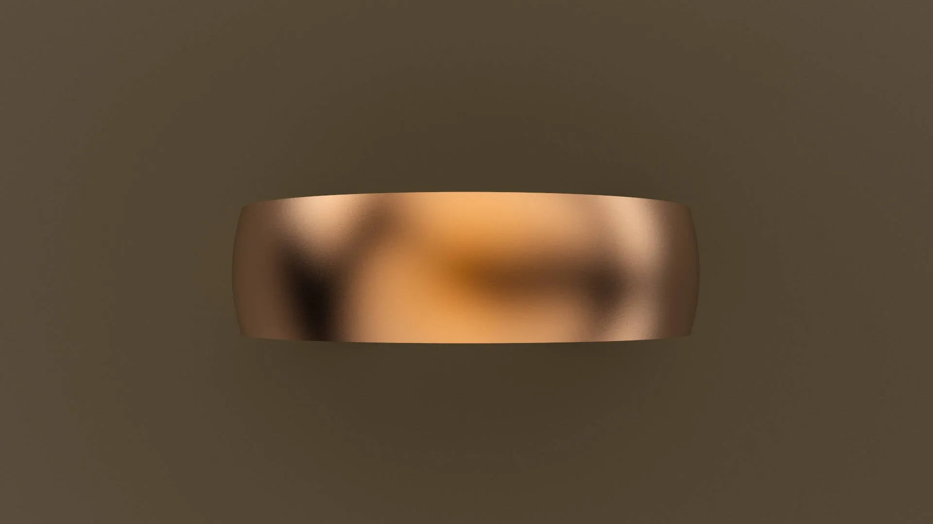Brushed Rose Gold 6mm Interior Message Wedding Band