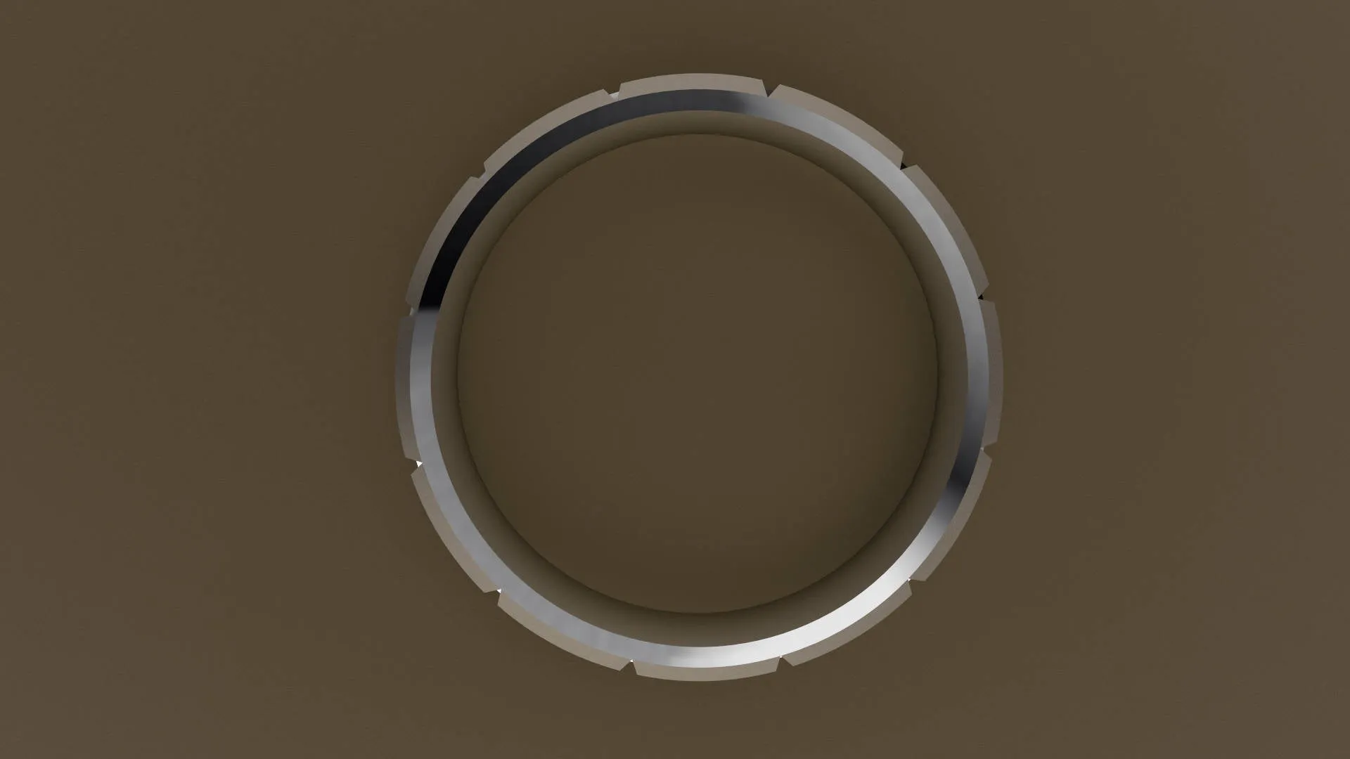 Brushed White Gold 6mm Brick Pattern Wedding Band
