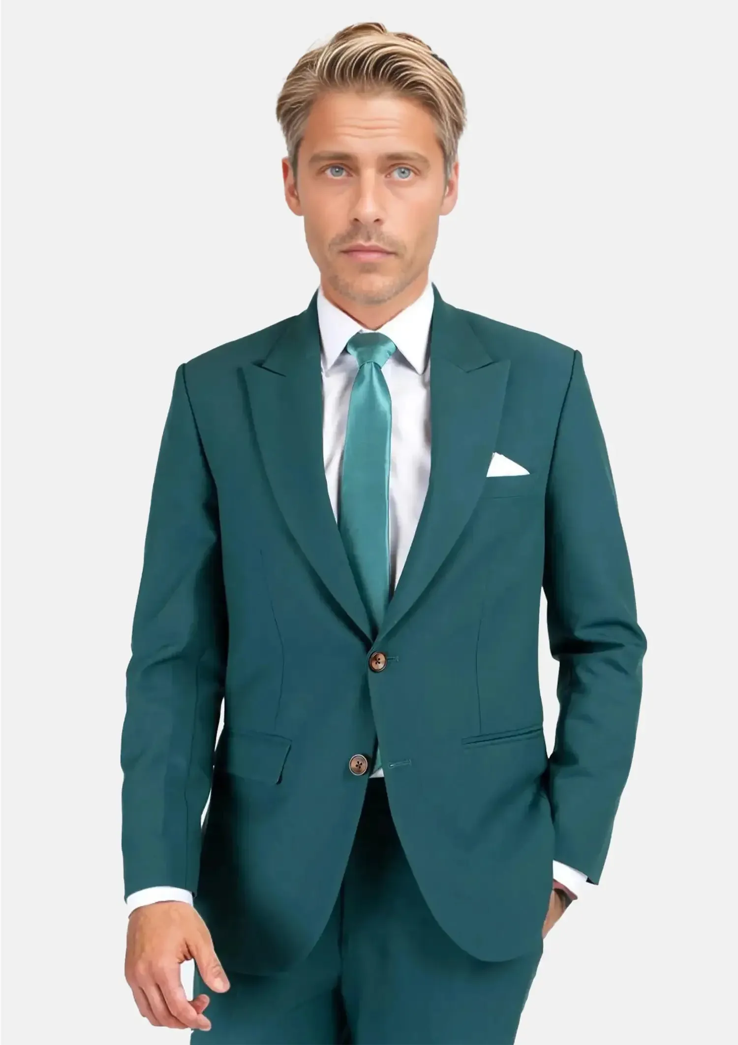 Bryant Diamantia Teal Stretch Suit