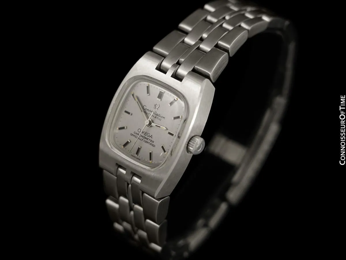 c. 1968 Omega Constellation Vintage Ladies Automatic Chronometer Watch - Stainless Steel