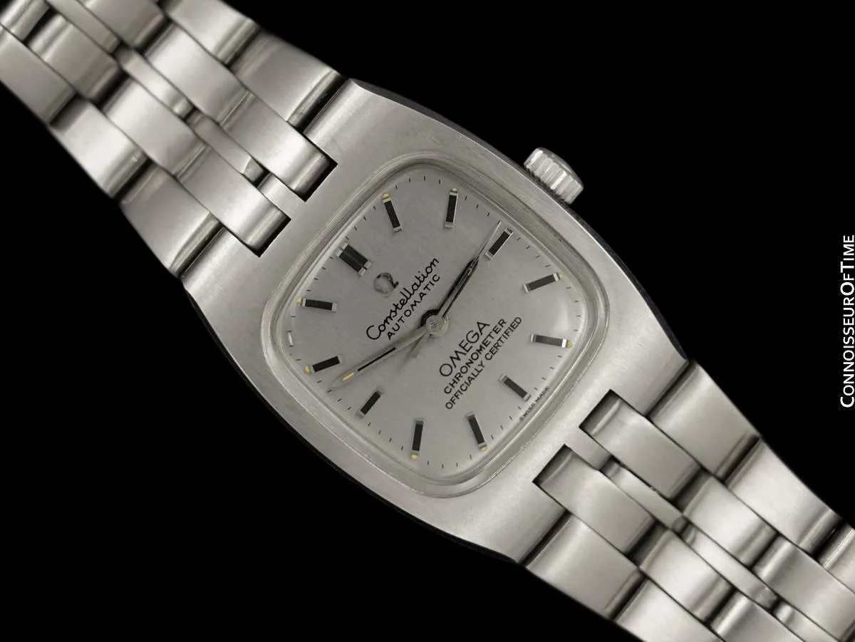 c. 1968 Omega Constellation Vintage Ladies Automatic Chronometer Watch - Stainless Steel