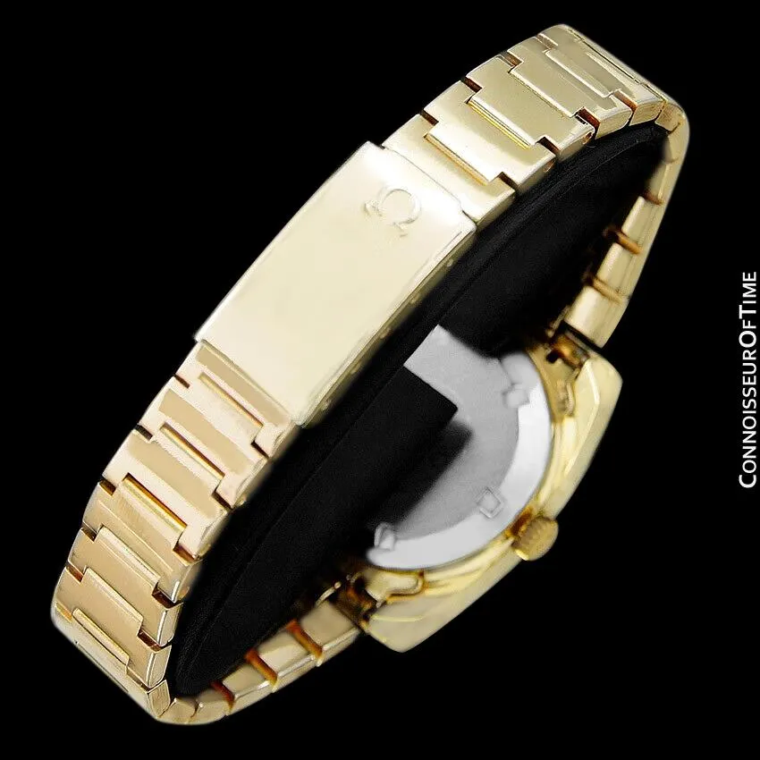 c. 1979 Omega Seamaster Vintage Ladies Automatic Watch - 18K Gold Plated & Stainless Steel