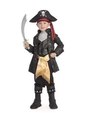 Captain Black Deluxe Costume for Boys