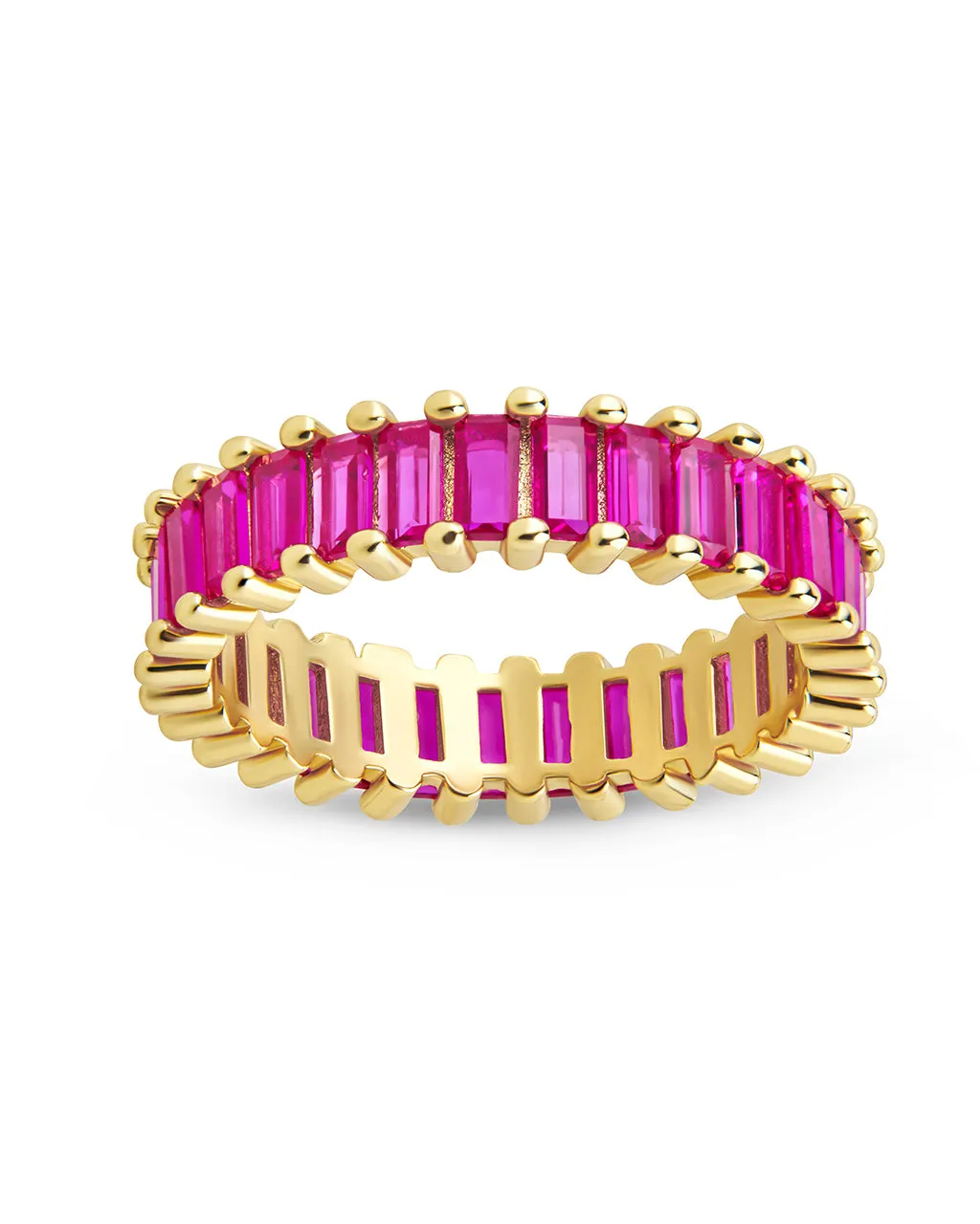 Caroline Rainbow CZ Eternity Band Ring