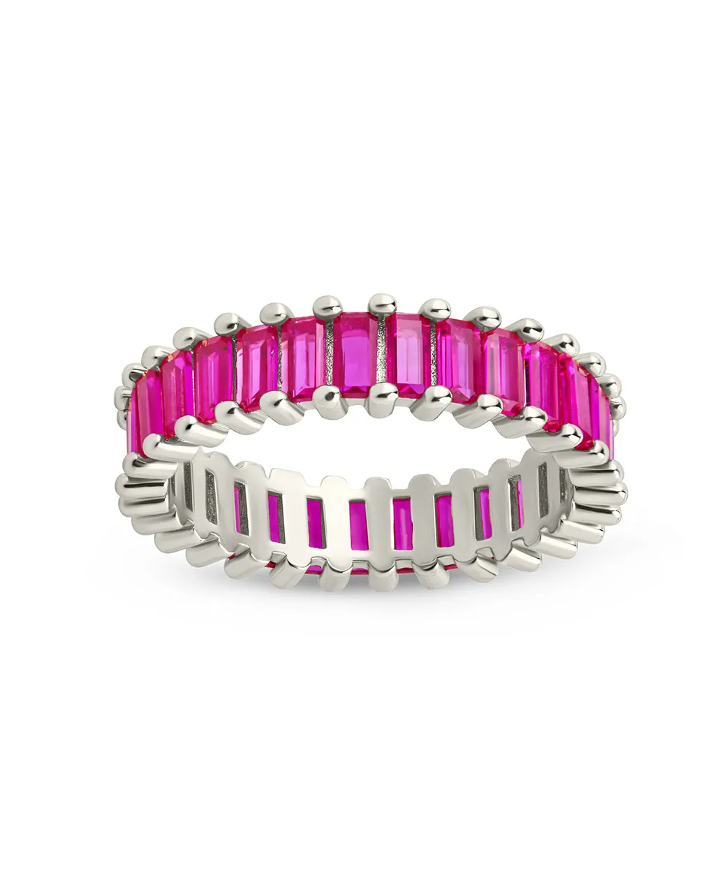 Caroline Rainbow CZ Eternity Band Ring