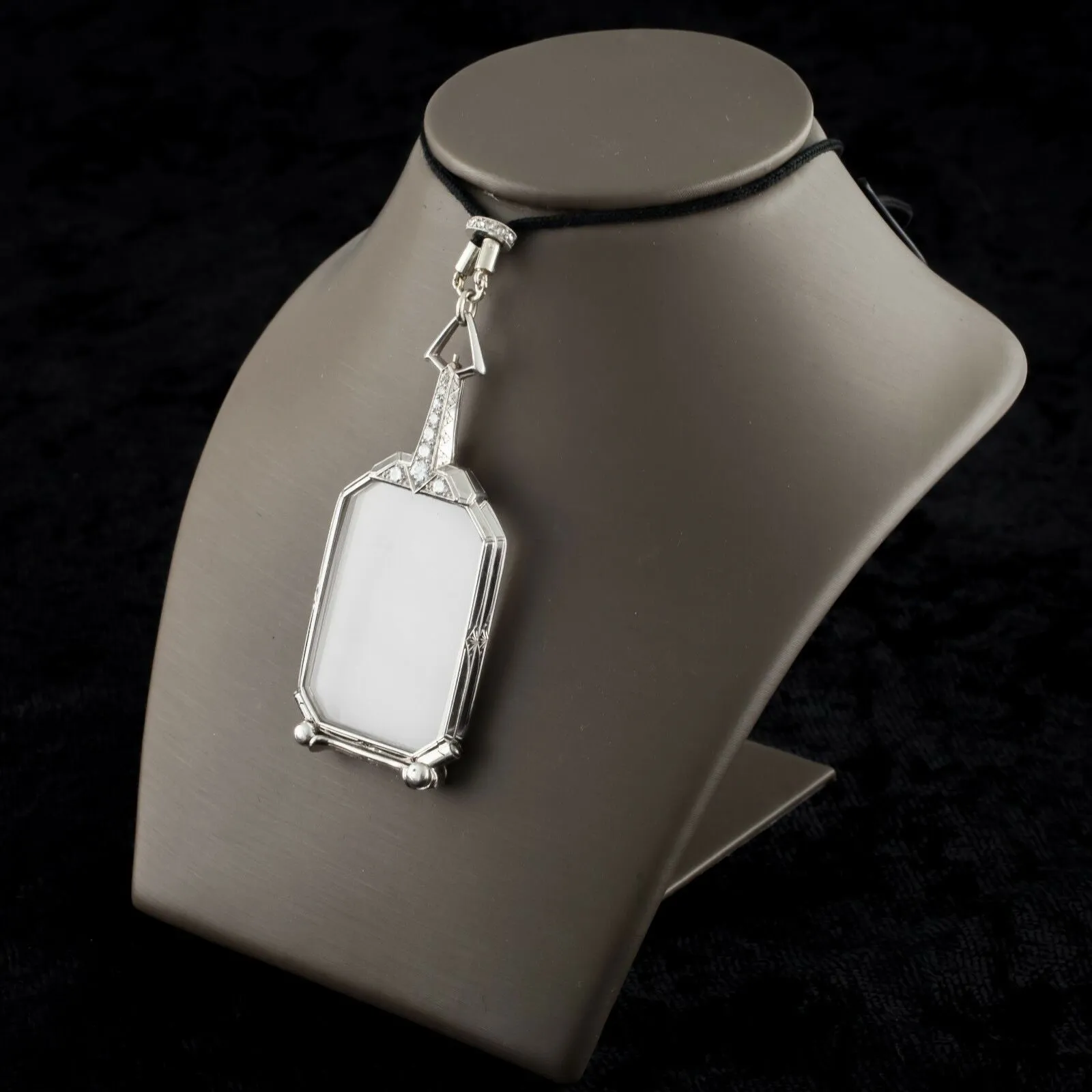 Cartier Vintage Art Deco 1920s Lorgnettes/Opera Glasses in Platinum w/ Diamonds