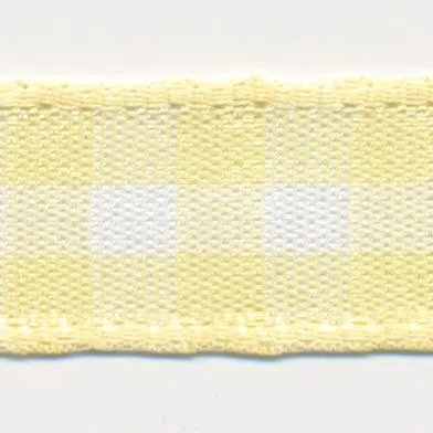 Check Ribbon #1 Light Yellow & White