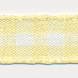Check Ribbon #1 Light Yellow & White